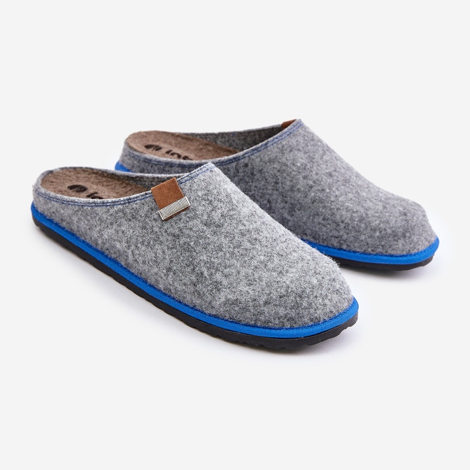 Chaussons Homme Accueil Chaussures Inblu SI000023 Gris clair 1 Chaussons Homme Accueil Chaussures Inblu SI000023 Gris clair 1