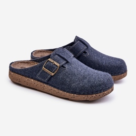 Chaussons Pour Hommes Avec Boucle Tongs Préventives Inblu MT000012 Bleu Marine 1