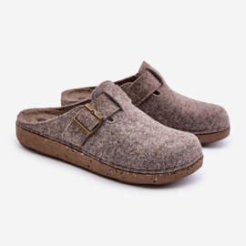 Chaussons Pour Hommes Avec Boucle Tongs Préventives Inblu MT000012 Beige 1 Chaussons Pour Hommes Avec Boucle Tongs Préventives Inblu MT000012 Beige 1