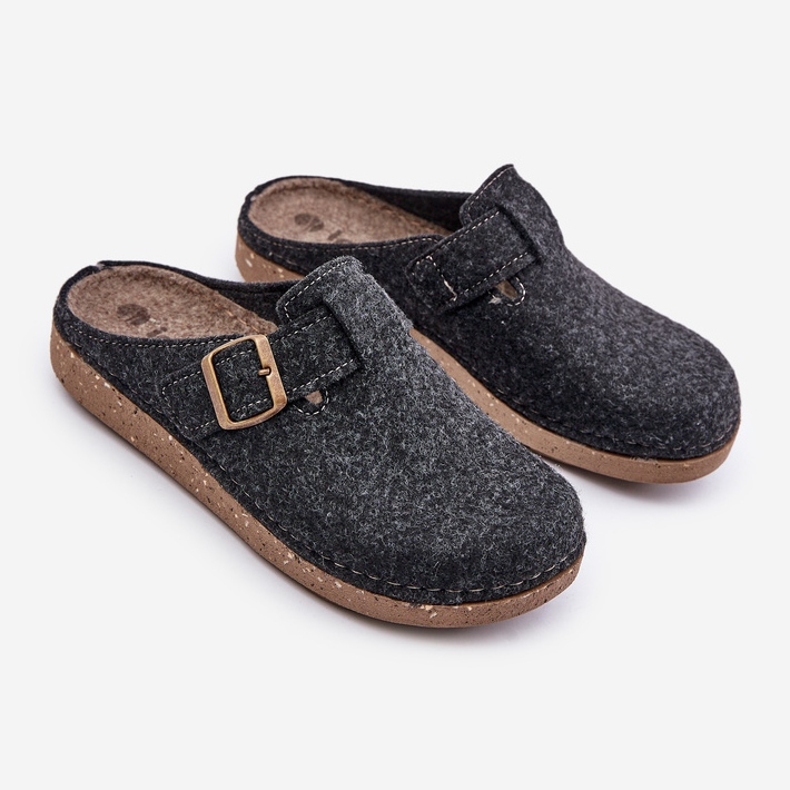 Chaussons Pour Hommes Avec Boucle Tongs Préventives Inblu MT000012 Graphite gris 1 Chaussons Pour Hommes Avec Boucle Tongs Préventives Inblu MT000012 Graphite gris 1