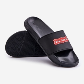 Tongs pour hommes avec logo Big Star OO174028 Noir 2