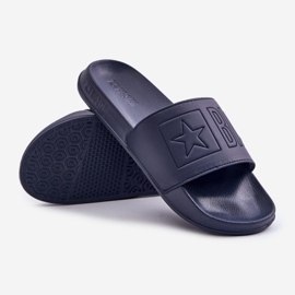 Tongs Légères Pour Hommes Avec Logo Big Star OO174031 Bleu Marine 2