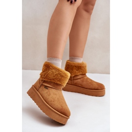 Boots de neige plateforme avec fourrure Big Star OO274A106 Camel beige 2 Boots de neige plateforme avec fourrure Big Star OO274A106 Camel beige 2