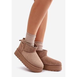 Bottes de neige basses à plateforme Big Star OO274A100 Beige 1