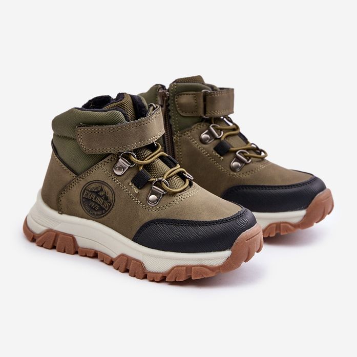 News Chaussures de randonnée hivernales isolées pour enfants avec fermeture éclair, vert foncé Temisha 1 News Chaussures de randonnée hivernales isolées pour enfants avec fermeture éclair, vert foncé Temisha 1