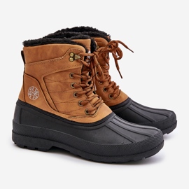 Lee Cooper LCJ-24-44-2873M Camel Bottes de neige pour hommes brun 1