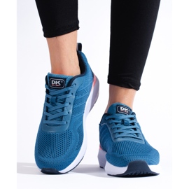 Chaussures de sport en textile bleu DK pour femmes 2