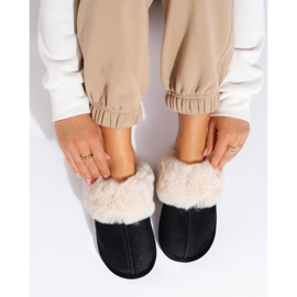 Chaussons femme Shelovet noirs 1