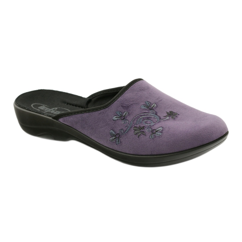 Befado chaussures pour femmes pantoufles 552D006 pantoufles violet multicolore 1