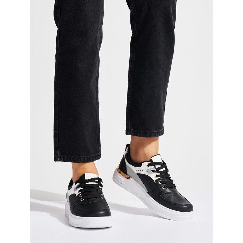 Chaussures de sport à plateforme noires 2