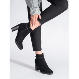 Bottines élégantes en daim de Sergio Leone le noir 3