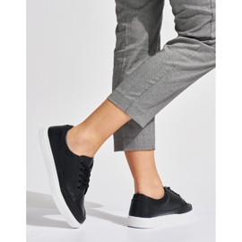 Baskets pour femmes en cuir noir de Sergio Leone 2
