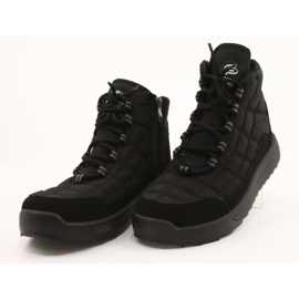Bottes d'hiver isolées à lacets pour hommes Progress PROGJ-24-153 Noir le noir 9