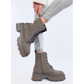 Bottines à lacets Tamar Green vert 5