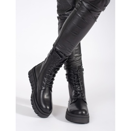 Seastar Bottines noires à lacets sur la plateforme 2