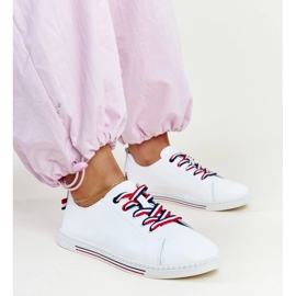 Baskets Vinceza en cuir blanc blanche 1 Baskets Vinceza en cuir blanc blanche 1