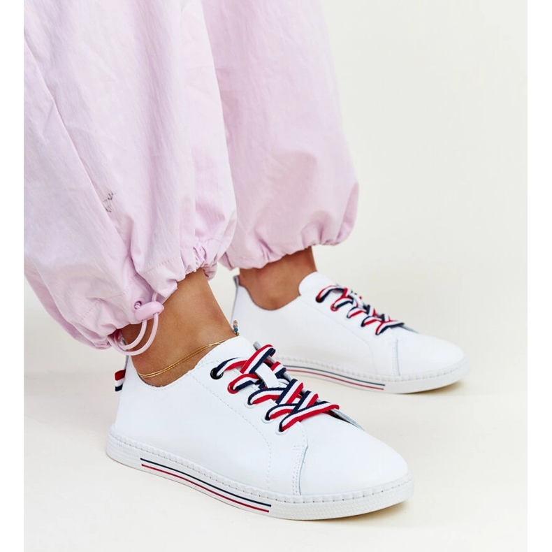 Baskets Vinceza en cuir blanc blanche 1 Baskets Vinceza en cuir blanc blanche 1