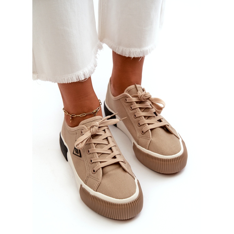 MSMG Baskets basses pour femmes, marron brun 2 MSMG Baskets basses pour femmes, marron brun 2