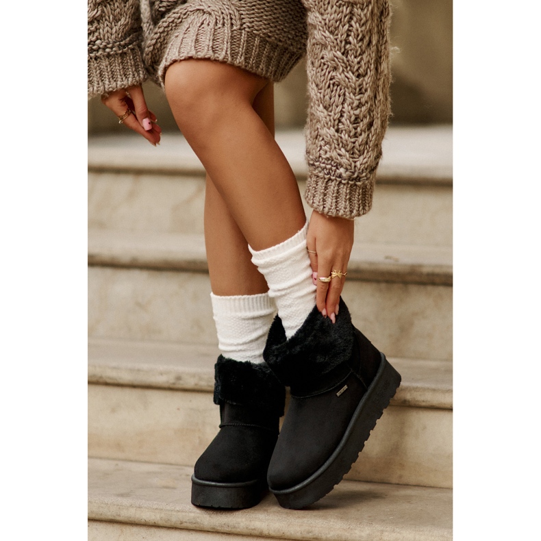 Bottes de neige à plateforme avec fourrure Big Star OO274A108 Noir 2