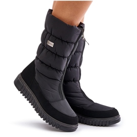 Bottes de neige chaudes pour femmes Progress PROGJ-24-149 noir le noir 8