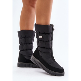 Bottes de neige chaudes pour femmes Progress PROGJ-24-149 noir le noir 4