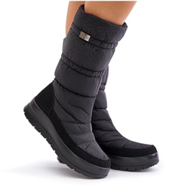 Bottes de neige pour femmes avec décoration Progress PROGJ-24-147 Noir le noir 8
