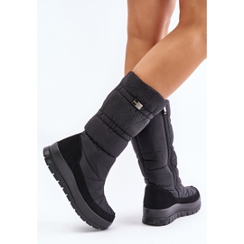 Bottes de neige pour femmes avec décoration Progress PROGJ-24-147 Noir le noir 4