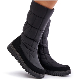 Bottes de neige avec fermeture éclair pour femmes Progress PROGJ-24-144 Noir le noir 8