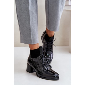 Zazoo 60503 Bottes à talons hauts en cuir, chaudes, noires le noir 2 Zazoo 60503 Bottes à talons hauts en cuir, chaudes, noires le noir 2