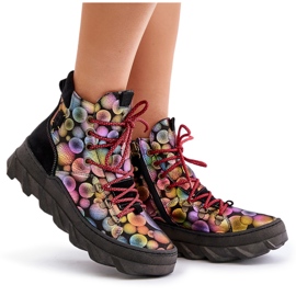 Bottines Chaudes Femme En Cuir Maciejka 06146-39 Multicolore 10