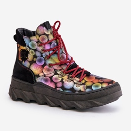 Bottines Chaudes Femme En Cuir Maciejka 06146-39 Multicolore 4