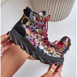 Bottines Chaudes Femme En Cuir Maciejka 06146-39 Multicolore 9