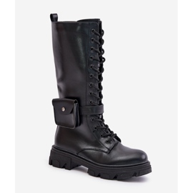 Bottes mi-mollet isolées avec sac, Noir Temisza le noir 3