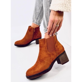Bottines à talons larges Fill Camel brun 5