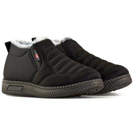 Bottes de neige d'hiver basses, noires et isolées, bottines pour femmes 1