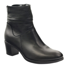 Gregors Bottes en cuir féminin isolées avec une toison 614 noir le noir 1 Gregors Bottes en cuir féminin isolées avec une toison 614 noir le noir 1