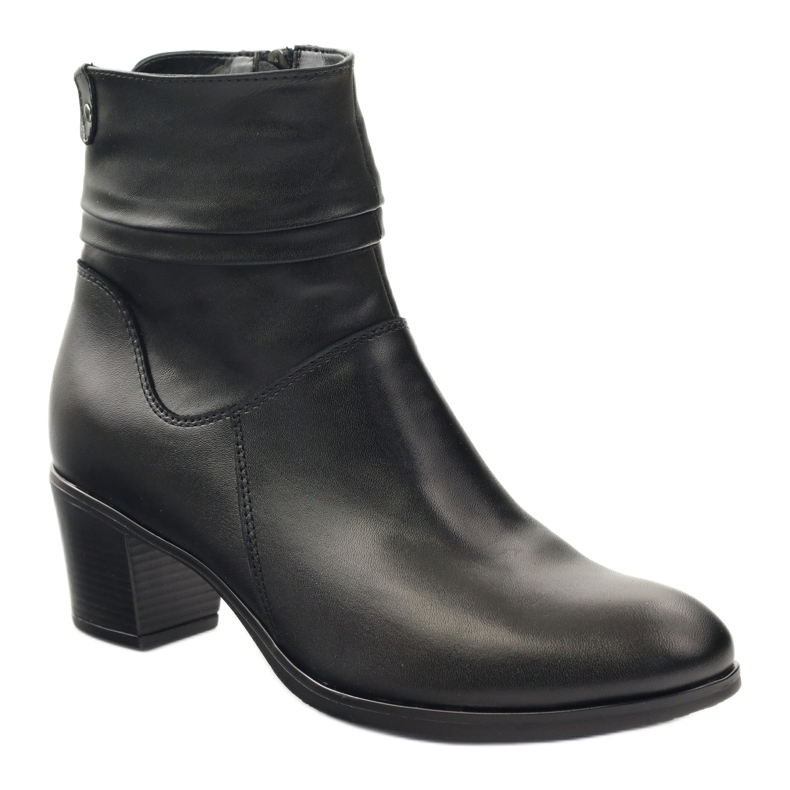 Gregors Bottes en cuir féminin isolées avec une toison 614 noir le noir 1 Gregors Bottes en cuir féminin isolées avec une toison 614 noir le noir 1