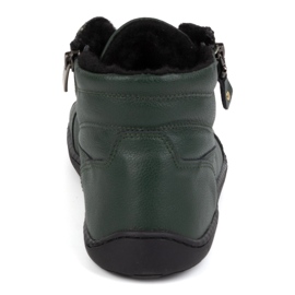 Olivier Chaussures d'hiver en cuir pieds nus pour femmes 1261 vert 6