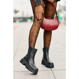 Bottines Chelsea isolées avec fermeture éclair S.Barski HY42-975 Noir 1