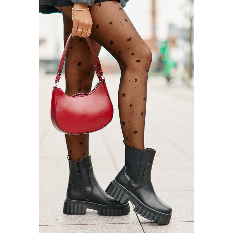 Bottines Chelsea isolées avec fermeture éclair S.Barski HY42-975 Noir 2