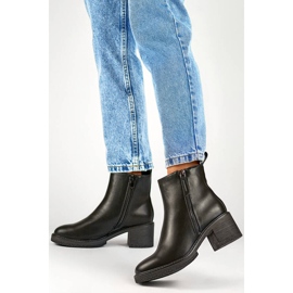 Bottes classiques à talons hauts pour femmes, noires MS2079B le noir 3
