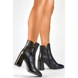 Bottines isolées à bout pointu pour femme, noir GD-FL2084B le noir 3