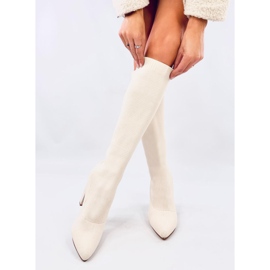 Elisha Bottines à talons élastiques beiges 2