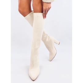 Elisha Bottines à talons élastiques beiges 3