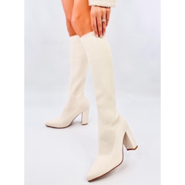 Elisha Bottines à talons élastiques beiges 4