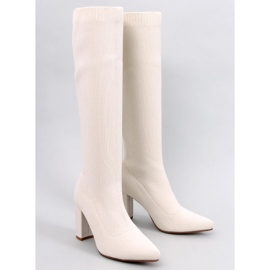 Elisha Bottines à talons élastiques beiges 1