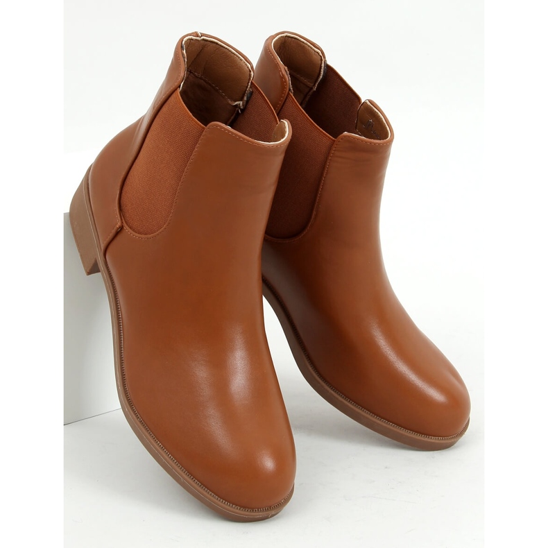 Chelsea boots femme classiques Modena Camel brun 1