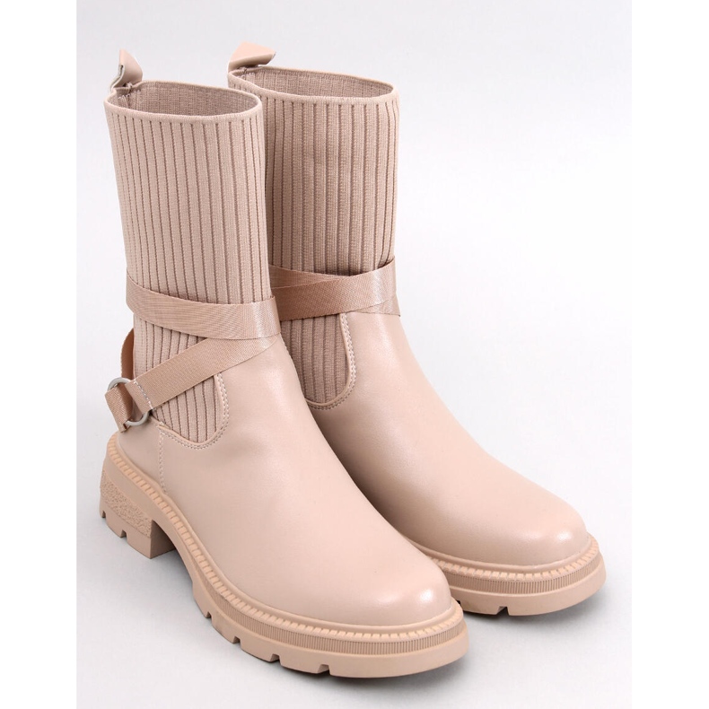 Shaffer Bottines extensibles kaki beige 1