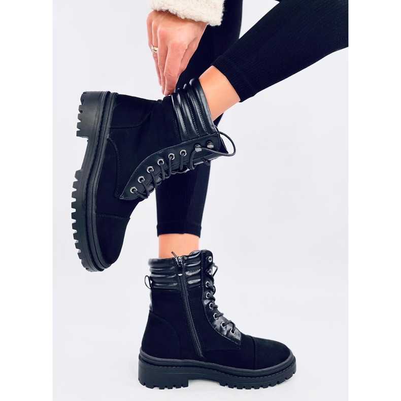 Gaba Bottes de travail pour femmes noires le noir 1