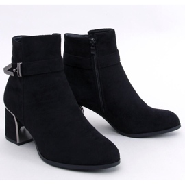 Bottines à talons hauts élégantes Khalia Black noir 1